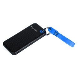 SSD Zewnętrzny Verbatim Pocket SSD Black/Blue, 32191, 1000GB, niebieski, M.2, zawiera kabel USB C, USB-C, 1TB