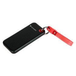 SSD Zewnętrzny Verbatim Pocket SSD Black/Red, 32192, 1000GB, czerwony, M.2, zawiera kabel USB C, USB-C, 1TB