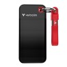 SSD Zewnętrzny Verbatim Pocket SSD Black/red, 32417, 256GB, czarny/czerwony, M.2, zawiera kabel USB C, USB-C