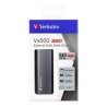 SSD Zewnętrzny Verbatim Vx500, 47442, 240GB, srebrny, 2.5", USB-C