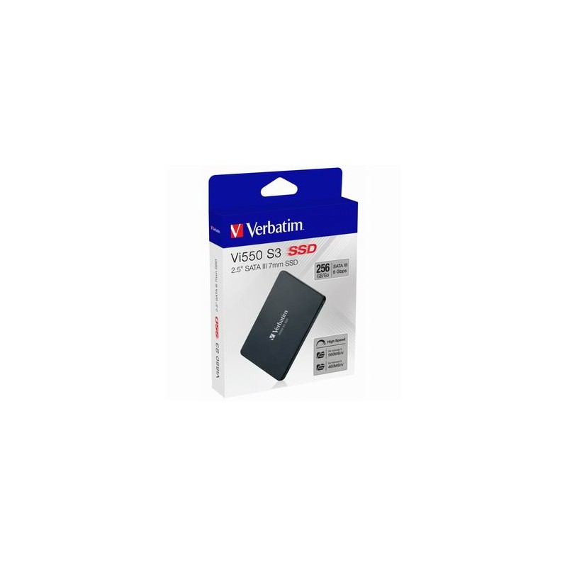 SSD Wewnętrzny Verbatim Vi550, 49351, 256GB, czarny, SATA III