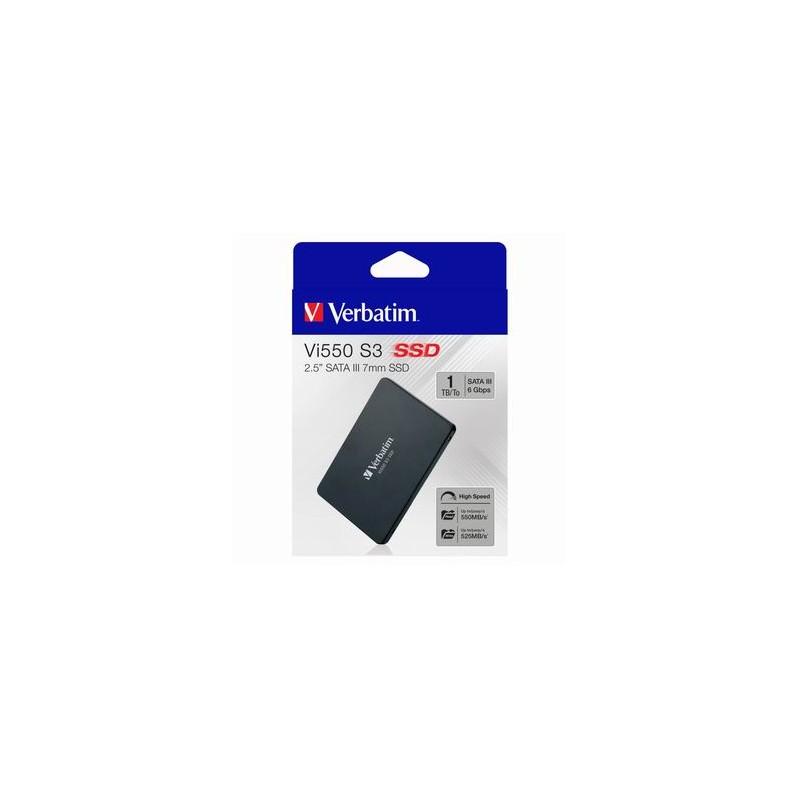 SSD Wewnętrzny Verbatim Vi550, 49353, 1000GB, czarny, SATA III, 1TB