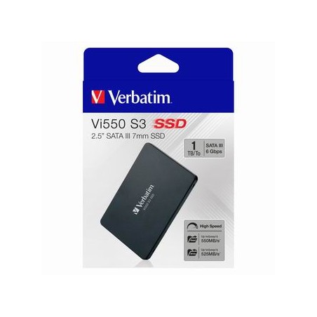 SSD Wewnętrzny Verbatim Vi550, 49353, 1000GB, czarny, SATA III, 1TB