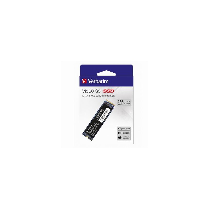 SSD Wewnętrzny Verbatim Vi560, 49362, 256GB, czarny, SATA III
