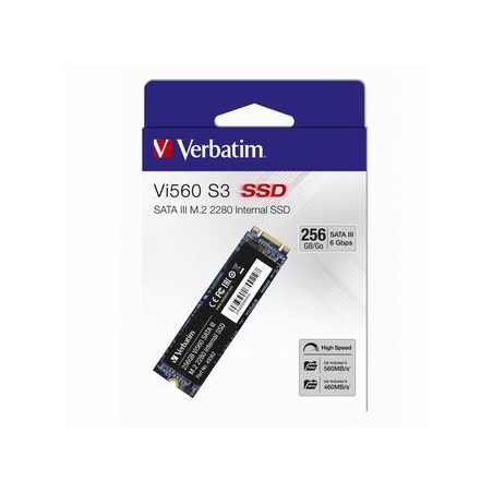 SSD Wewnętrzny Verbatim Vi560, 49362, 256GB, czarny, SATA III