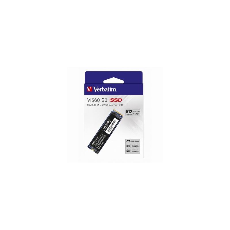 SSD Wewnętrzny Verbatim Vi560, 49363, 512GB, czarny, SATA III