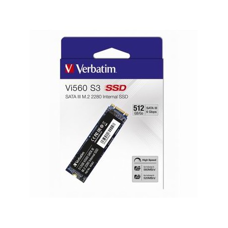 SSD Wewnętrzny Verbatim Vi560, 49363, 512GB, czarny, SATA III