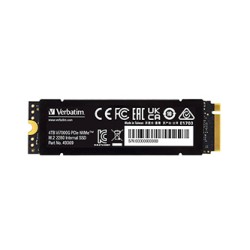 SSD Wewnętrzny Verbatim Vi7000G M.2, 49369, 4000GB, czarny, NVMe, 2TB