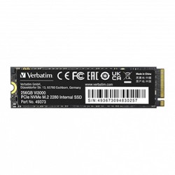 SSD Wewnętrzny Verbatim Vi3000 M.2, 49373, 256GB, czarny, NVMe