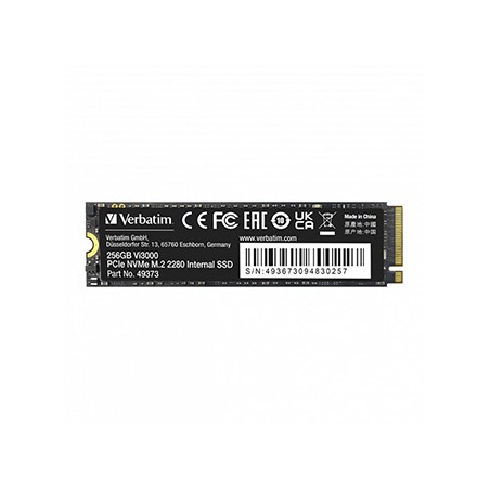 SSD Wewnętrzny Verbatim Vi3000 M.2, 49373, 256GB, czarny, NVMe