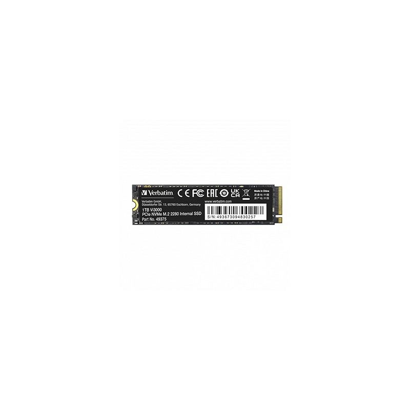 SSD Wewnętrzny Verbatim Vi3000 M.2, 49375, 1000GB, czarny, NVMe, 1TB