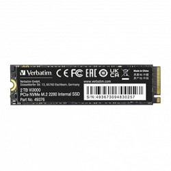 SSD Wewnętrzny Verbatim Vi3000 M.2, 49376, 2000GB, czarny, NVMe, 2TB