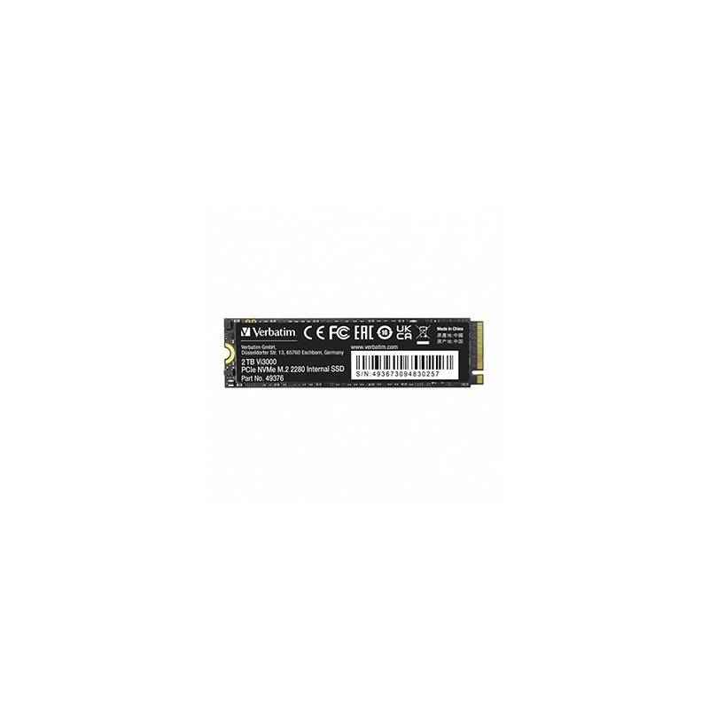 SSD Wewnętrzny Verbatim Vi3000 M.2, 49376, 2000GB, czarny, NVMe, 2TB