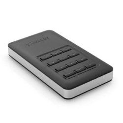 SSD Zewnętrzny Verbatim Store N Go Secure, 53402, 256GB, czarny, szyfrowane, z klawiaturą numeryczną, złącze USB-C, 2.5", USB-C,