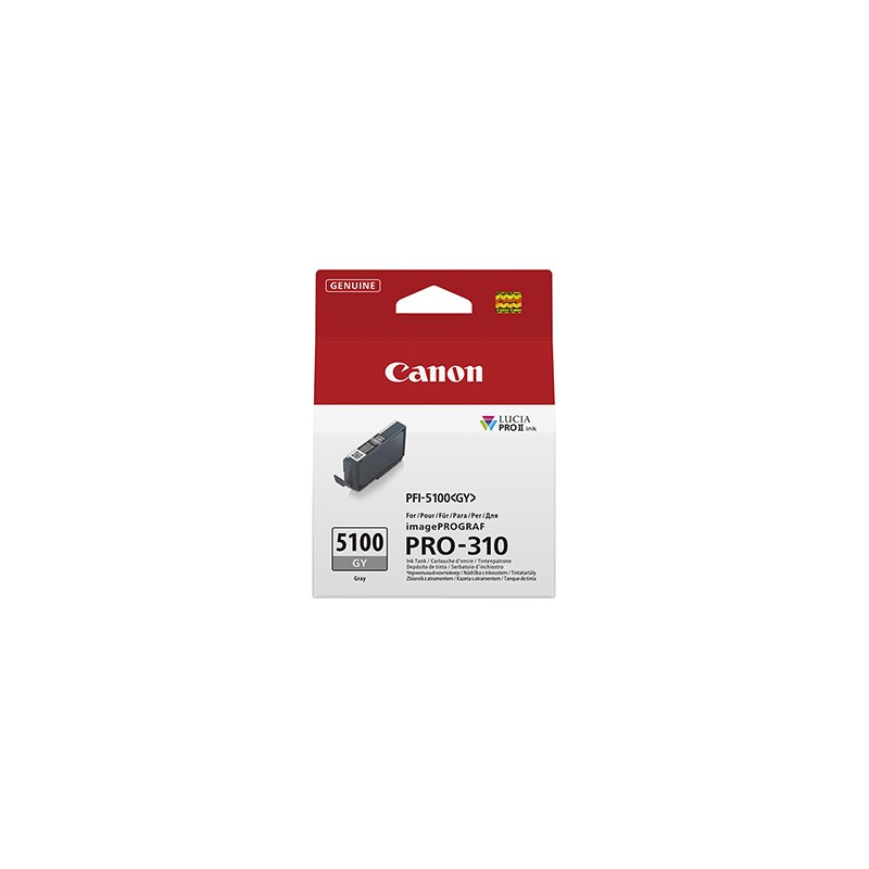 Canon oryginalny ink / tusz PFI-5100 GY, 6959C001, Grey