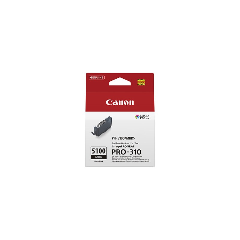 Canon oryginalny ink / tusz PFI-5100 MBK, 6951C001, matte black