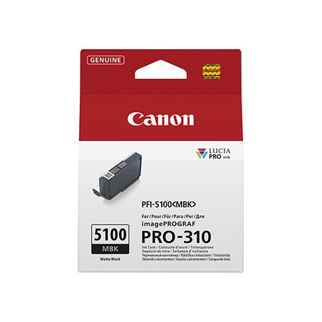 Canon oryginalny ink / tusz PFI-5100 MBK, 6951C001, matte black
