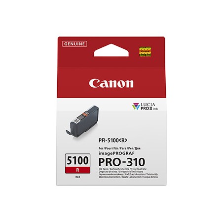 Canon oryginalny ink / tusz PFI-5100 R, 6958C001, Red