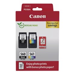 Canon oryginalny ink / tusz PG-560/CL-561/GP-501, 3713C008, black/color, Multi-pack -
