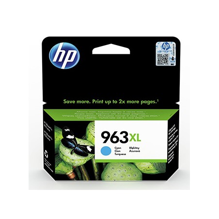 HP oryginalny ink / tusz 3JA27AE, HP 963XL, high capacity, cyan, 1600s, 22.92ml