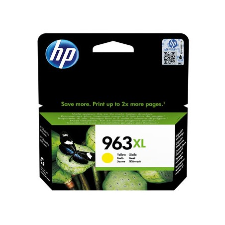 HP oryginalny ink / tusz 3JA29AE#301, HP 963XL, high capacity, yellow, blister, 1600s, 22.92ml
