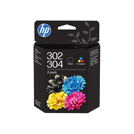 HP oryginalny ink / tusz B82L1AE, HP 302/304, BK/CMY, 170/150s, 2-pack