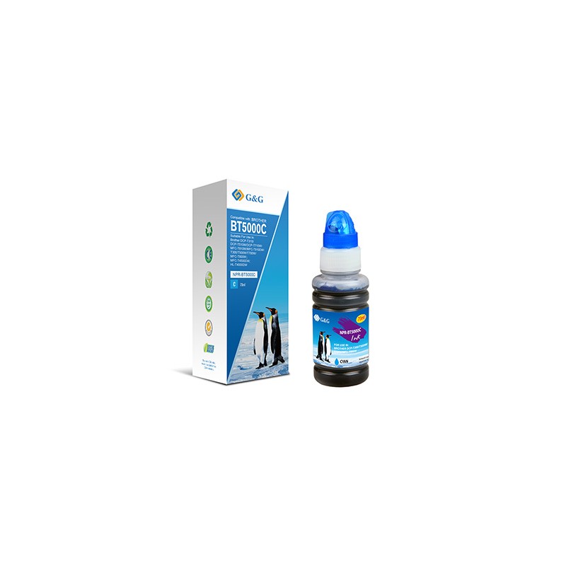 G&G kompatybilny ink / tusz z BT-5000C, NPR-BT5000C, cyan, 5000s