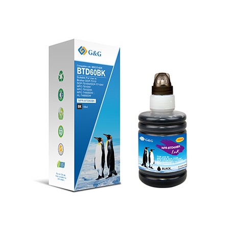 G&G kompatybilny ink / tusz z BTD60BK, NPR-BTD60BK, black, 6500s