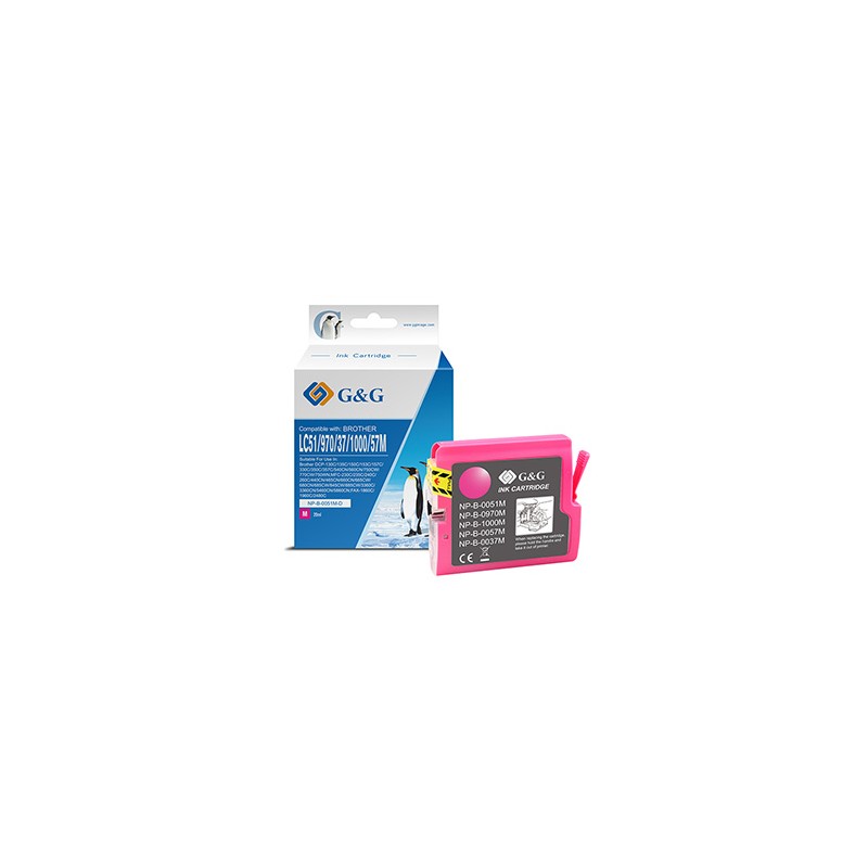 G&G kompatybilny ink / tusz z LC-1000M, LC-970M, NP-B-0051M/1000M/970M, magenta, 400s