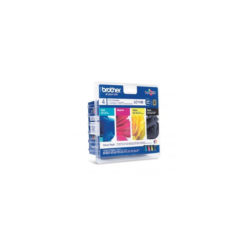 Brother oryginalny ink / tusz LC-1100VALBP, CMYK, 450/3x325s, wygodne opakowanie