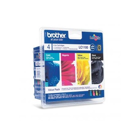 Brother oryginalny ink / tusz LC-1100VALBP, CMYK, 450/3x325s, wygodne opakowanie