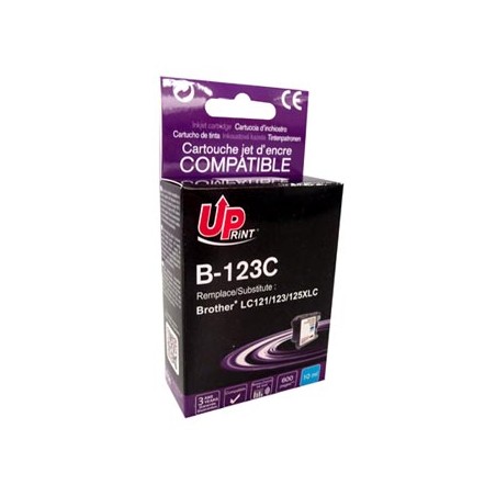 UPrint kompatybilny ink / tusz z LC-123C, B-123C, cyan, 600s, 10ml