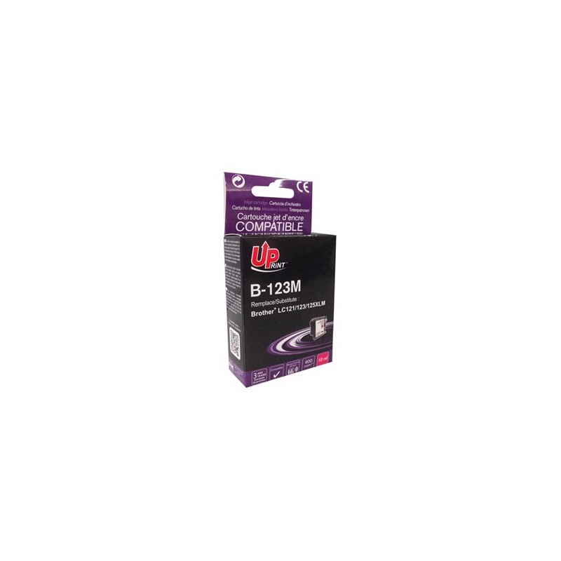 UPrint kompatybilny ink / tusz z LC-123M, B-123M, magenta, 600s, 10ml