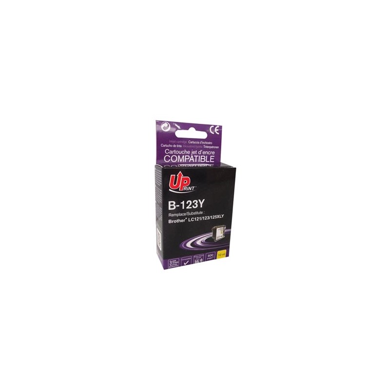 UPrint kompatybilny ink / tusz z LC-123Y, B-123Y, yellow, 600s, 10ml