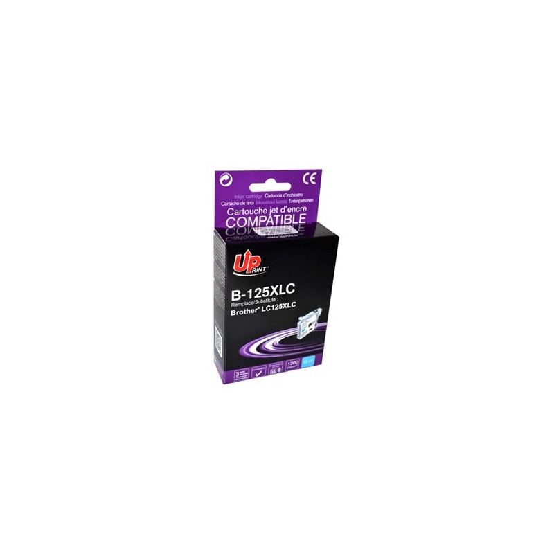 UPrint kompatybilny ink / tusz z LC-125XLC, B-125XLC, cyan, 1200s, 15ml