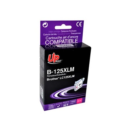 UPrint kompatybilny ink / tusz z LC-125XLM, B-125XLM, magenta, 1200s, 15ml