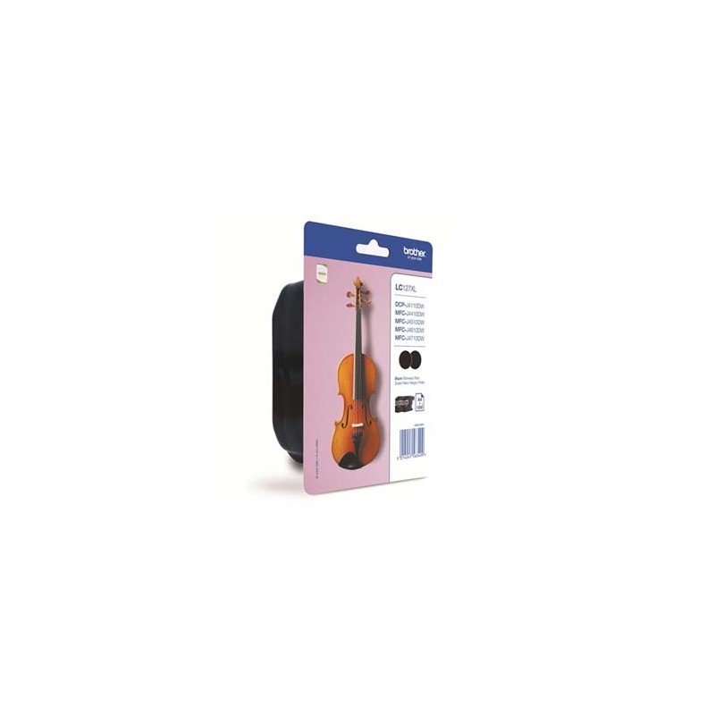 Brother oryginalny ink / tusz LC-127XLBK, black, 2x1200s, 2szt