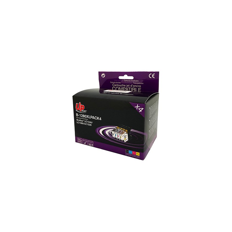 UPrint kompatybilny ink / tusz z LC-1280XL, B-1280 PACK 4, 1xblack/1xcyan/1xmagenta/1xyellow, high capacity