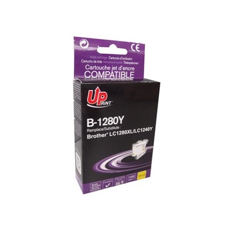 UPrint kompatybilny ink / tusz z LC-1280XLY, B-1280Y, yellow, 1200s, 12ml, high capacity