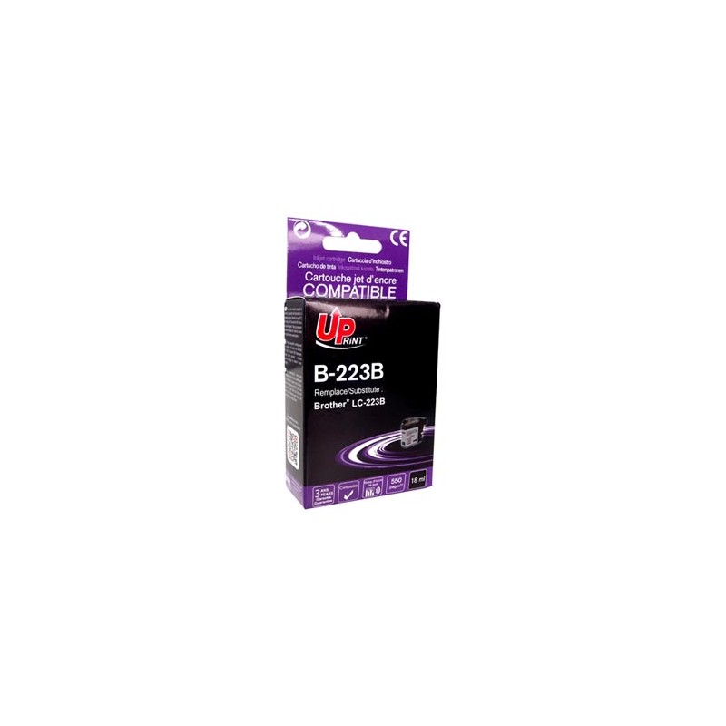 UPrint kompatybilny ink / tusz z LC-223BK, B-223B, black, 550s, 18ml