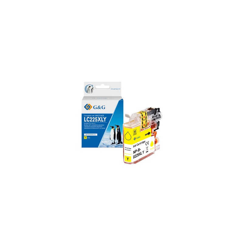 G&G kompatybilny ink / tusz z LC-225XLY, NP-B-0225XLY, yellow, 1200s