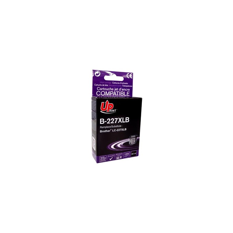 UPrint kompatybilny ink / tusz z LC-227XLBK, B-227XLB, black, 1200s, 30ml