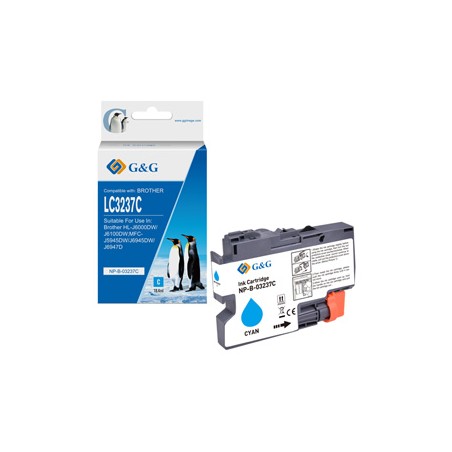 G&G kompatybilny ink / tusz z LC-3237C, NP-B-03237C, cyan, 1500s
