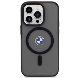 BMW nakładka do iPhone 14 Pro Max 6,7&quot BMHMP14XDSLK czarna hardcase Magsafe Signature IML