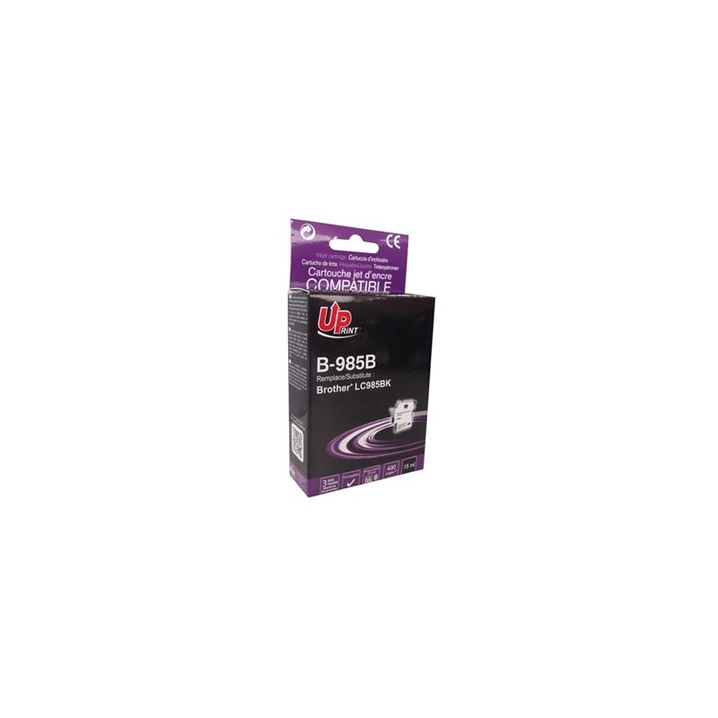 UPrint kompatybilny ink / tusz z LC-985BK, B-985B, black, 15ml