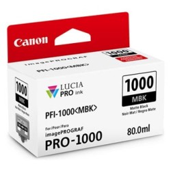 Canon oryginalny ink / tusz PFI-1000 MBK, 0545C001, czarny mat, 5490s, 80ml, -