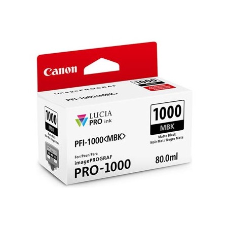 Canon oryginalny ink / tusz PFI-1000 MBK, 0545C001, czarny mat, 5490s, 80ml, -