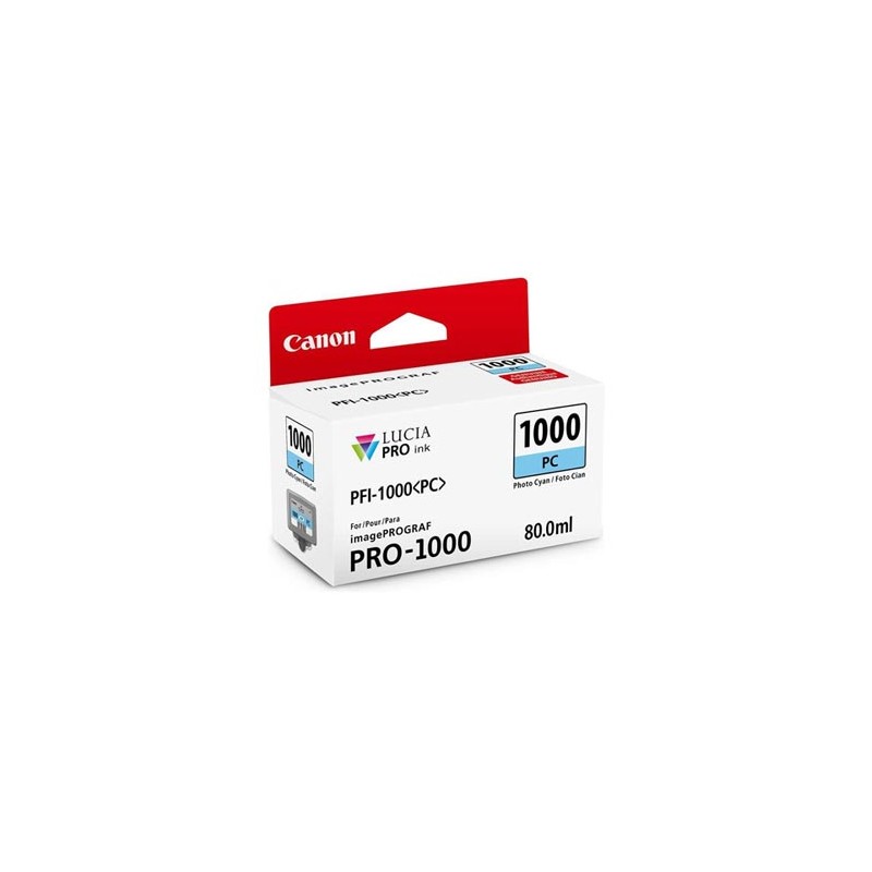 Canon oryginalny ink / tusz PFI-1000 PC, 0550C001, cyan, 5140s, 80ml, -