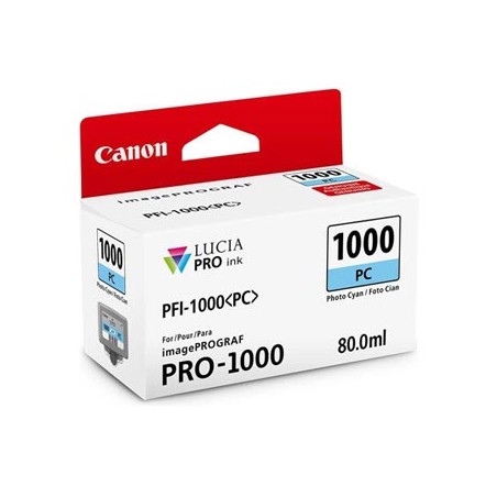 Canon oryginalny ink / tusz PFI-1000 PC, 0550C001, cyan, 5140s, 80ml, -