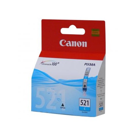 Canon oryginalny ink / tusz CLI-521 C, 2934B009, 2934B005, cyan, blister z ochroną, 505s, 9ml, EOL